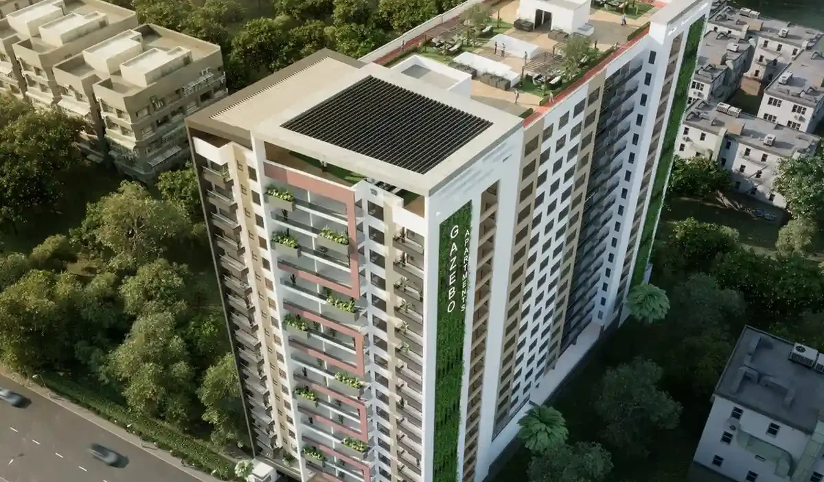 Gazebo Apartments Exterior, green building
